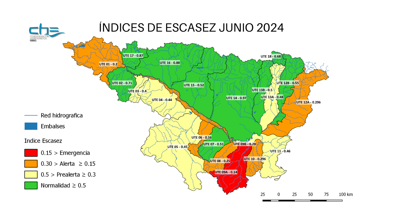 Image d\'actualité - Índices de sequía a 30 de junio de 2024